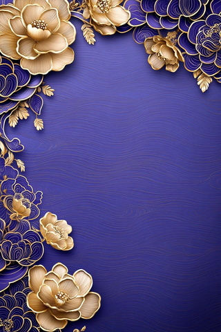 中秋节豪华金纹图案