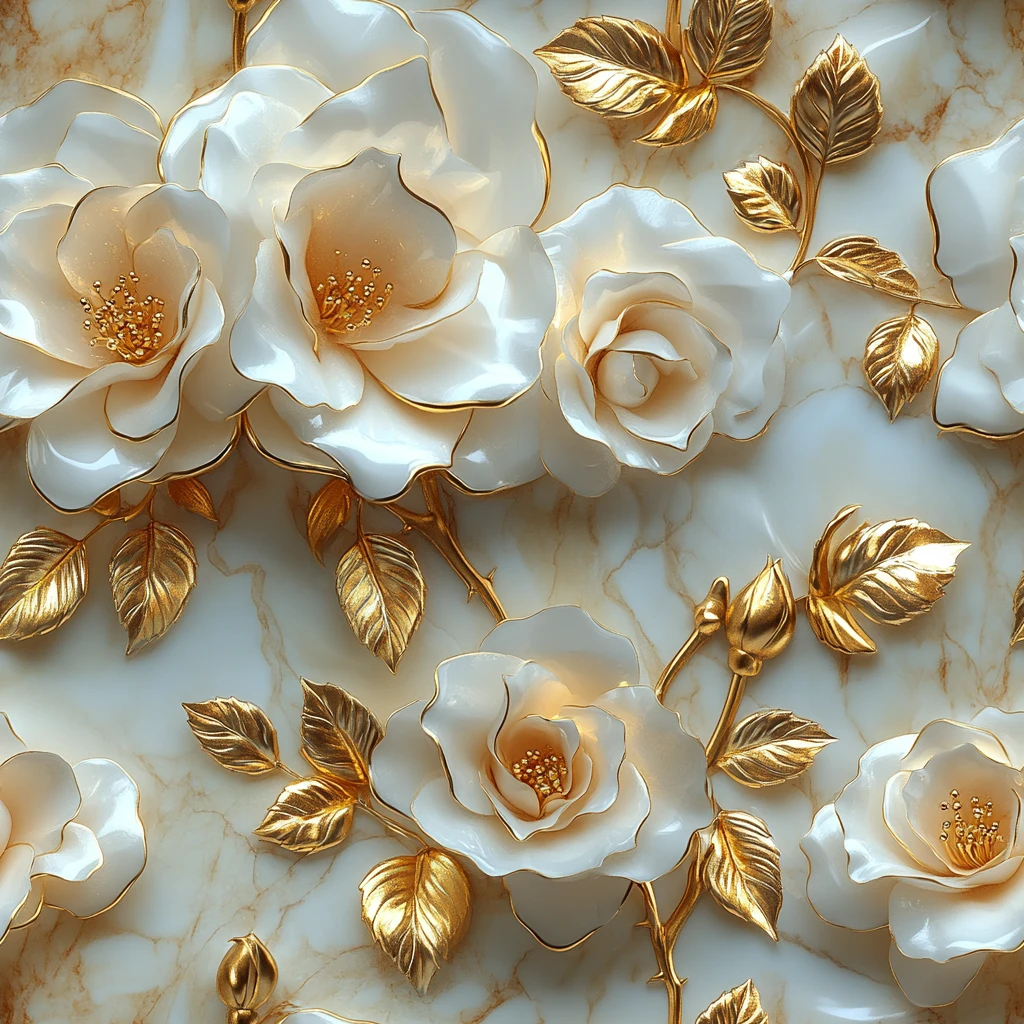 白色玫瑰金叶背景