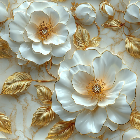 白色玫瑰金叶背景