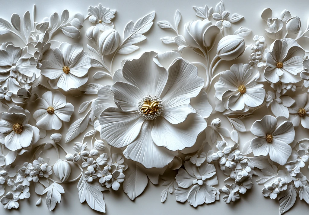 白纸浮雕金色标志