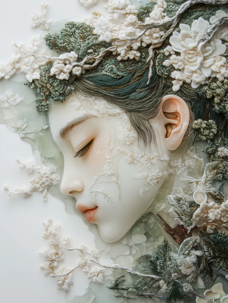 细腻刺绣光影梦境