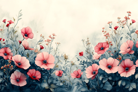 白舞台水彩婚礼卡