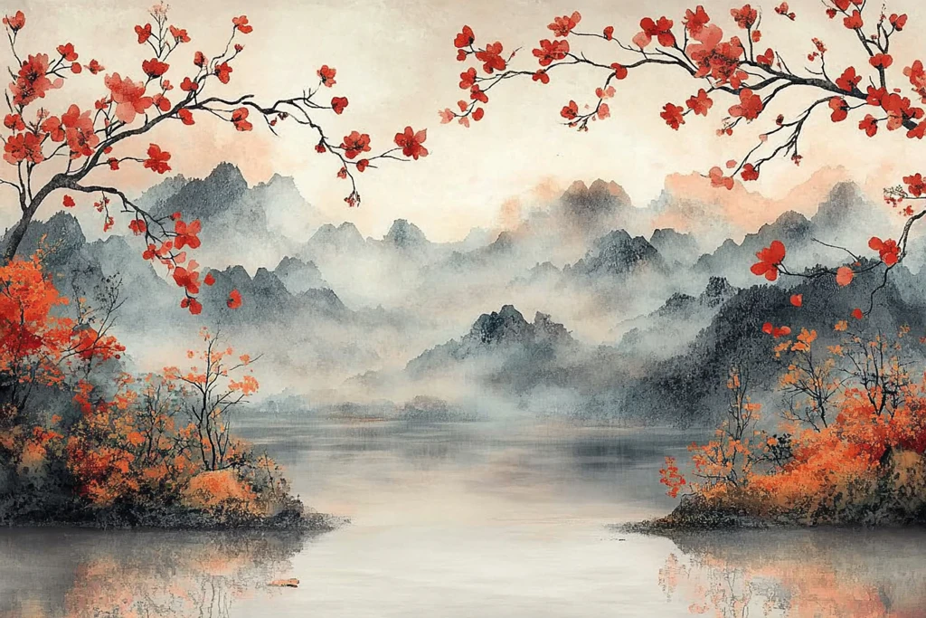 白舞台水彩婚礼卡