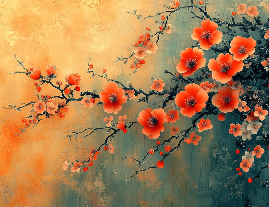 和服图案边框页