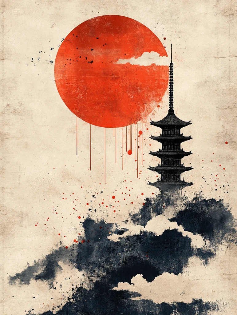 鱼鳞纹祥云图案