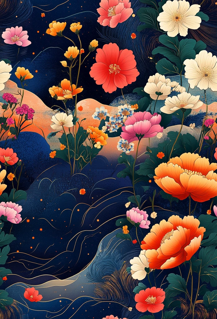 波西风格花纹图案