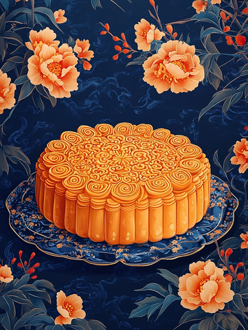 金月中秋绣月饼