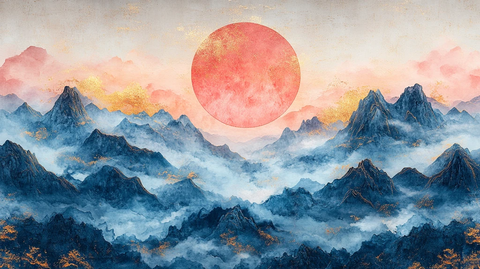 金镶玉山水画卷