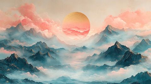 金镶玉山水画卷