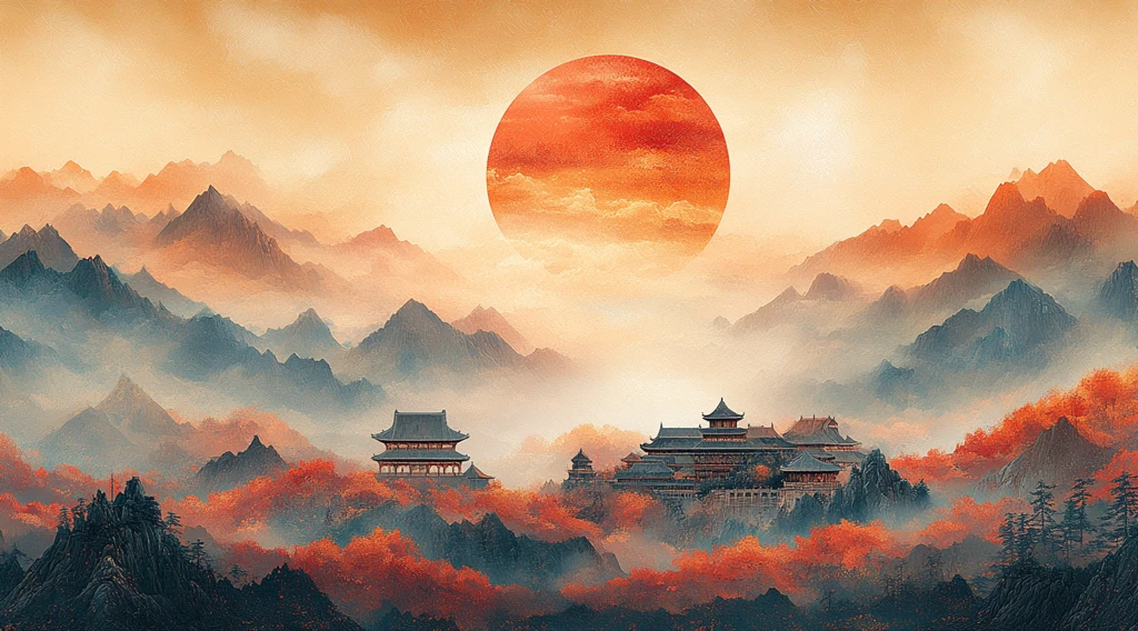 旭日宫殿祥云图