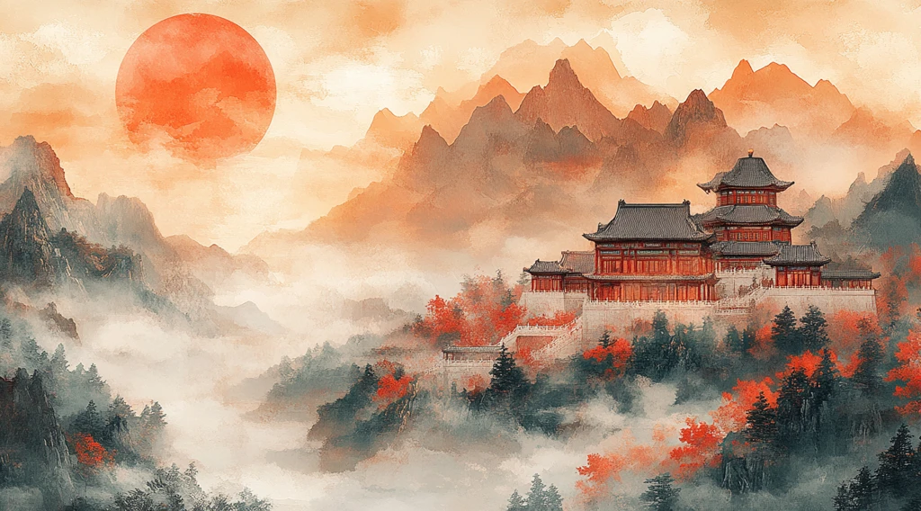 旭日宫殿祥云图