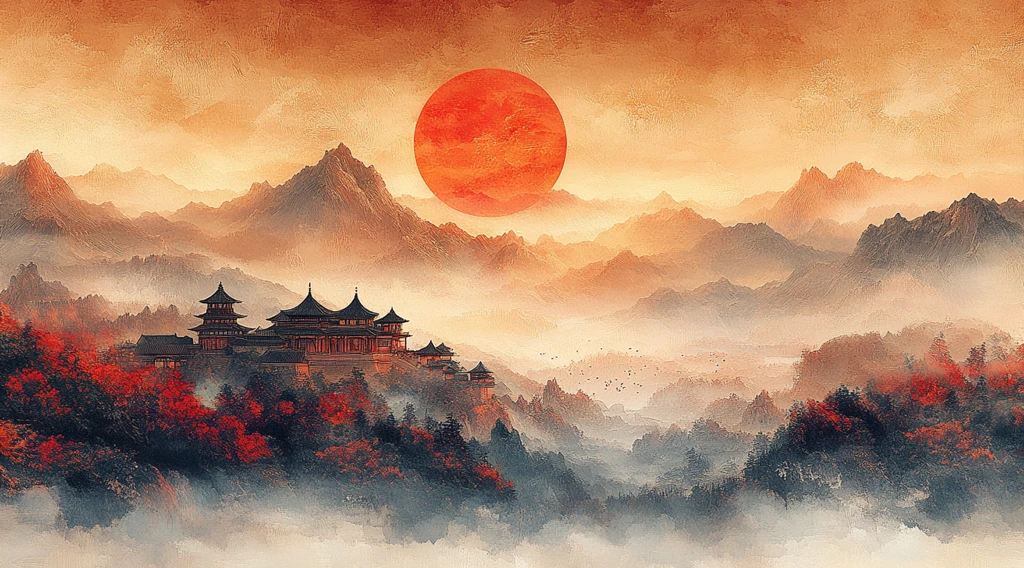 旭日宫殿祥云图