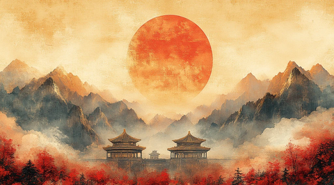 旭日宫殿祥云图