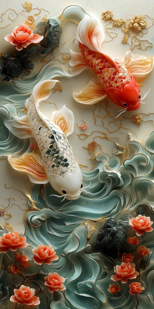 吉祥云纹绿蓝渐变