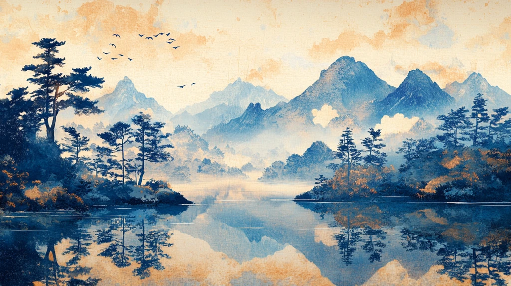 浮世绘山水图