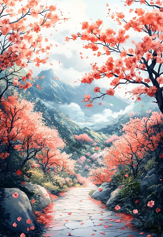 春日花开的画面