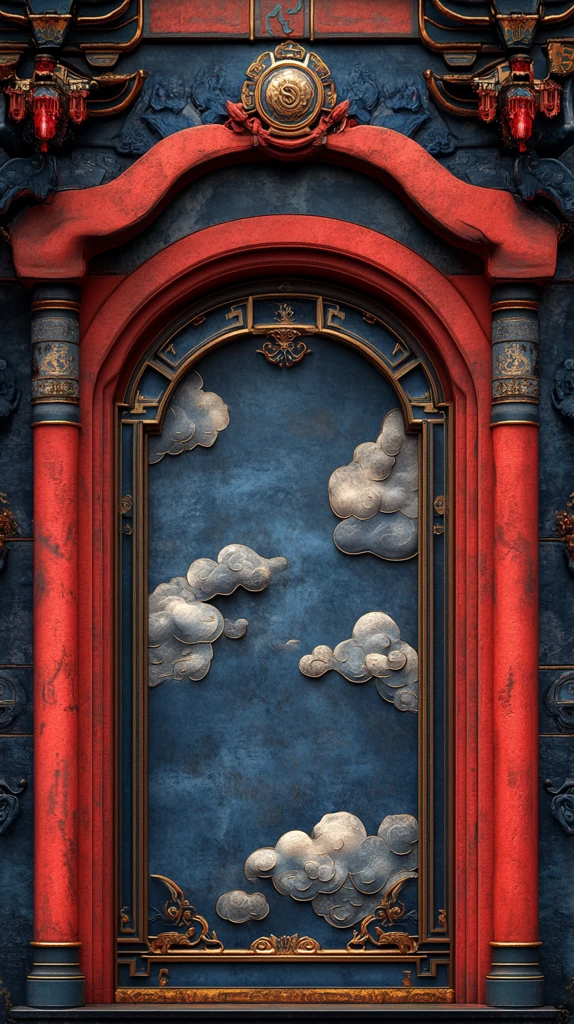 云纹金框插槽机