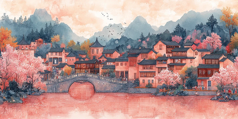 江南水乡建筑图