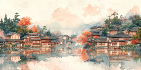 江南水乡建筑图