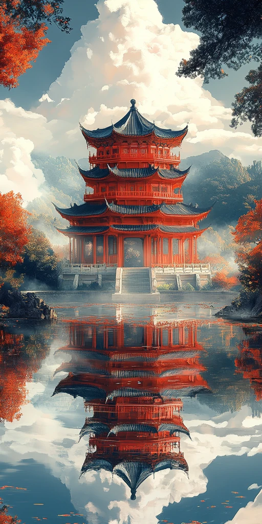 唐风建筑近景