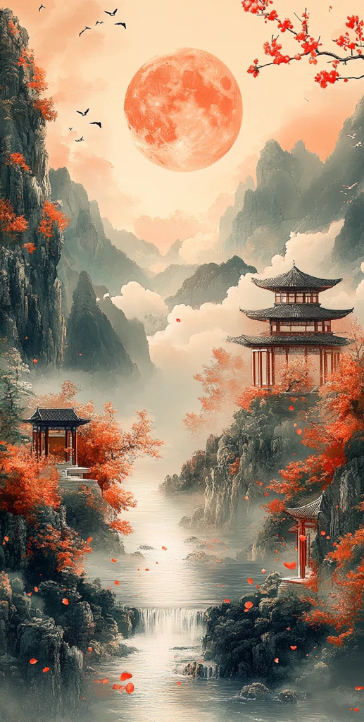 云海桃源月映楼