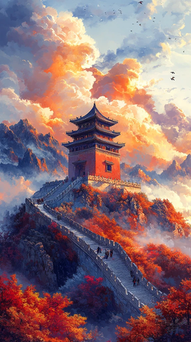 国庆装饰柱景观