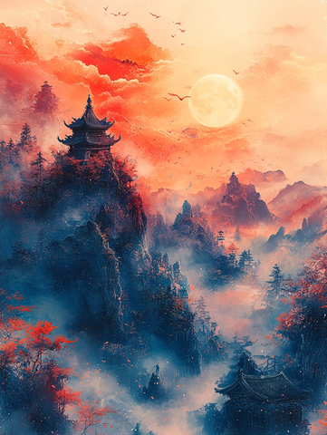 石猴出世水帘洞