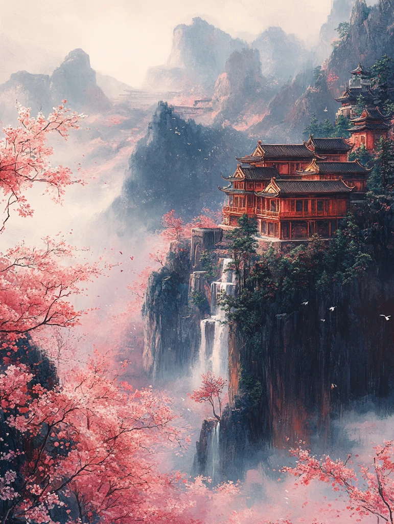 石猴出世水帘洞