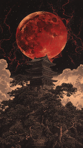 日本建筑木刻画