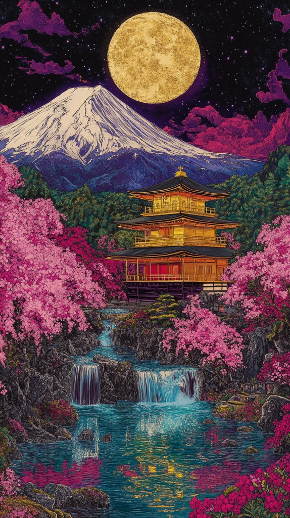 日本建筑木刻画