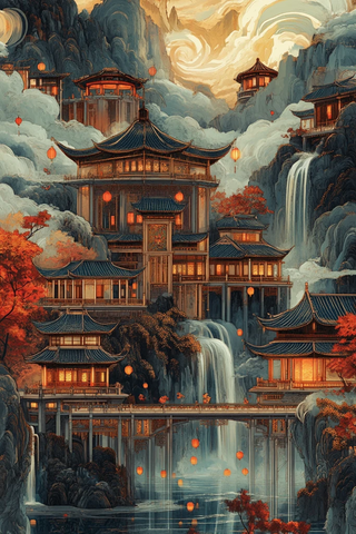 金线云山建筑图