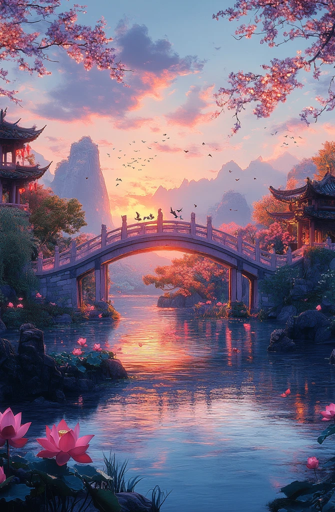 莲花桥上月光夜