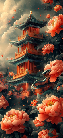 蛇舞春花庆新年