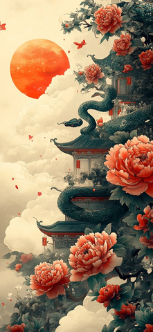 蛇舞春花庆新年