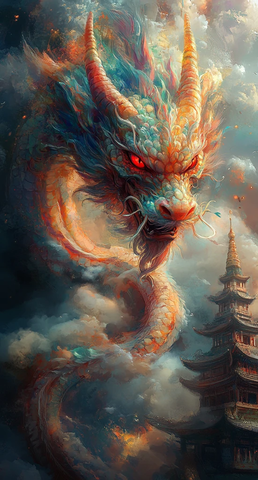 龙腾古寺云海间