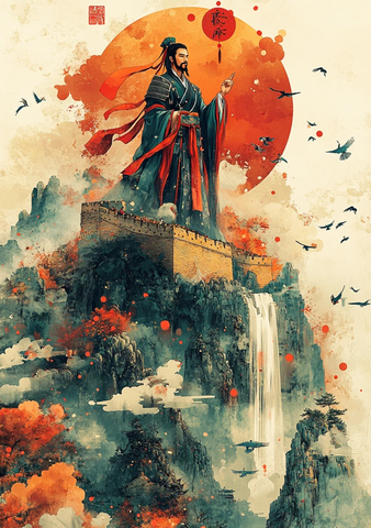 古代人物与自然景观