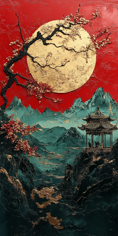 丹顶鹤亭中品茶