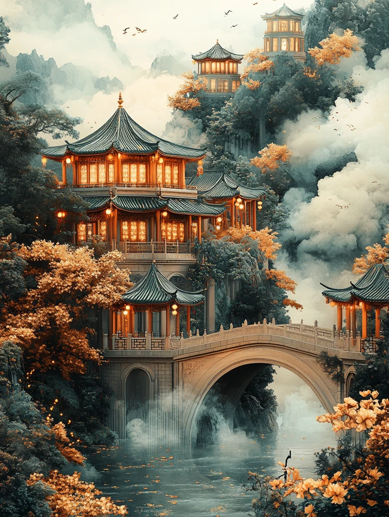 金蛇绣纹汉服图