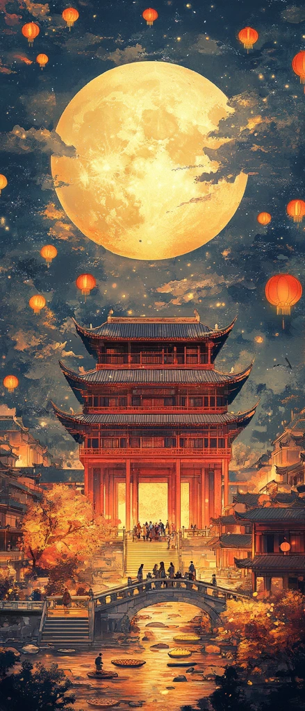 中秋佳节月圆夜