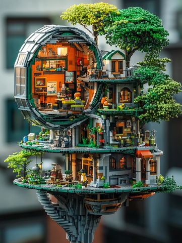 乐高台风剖面模型