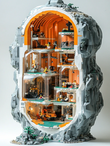 乐高台风剖面模型