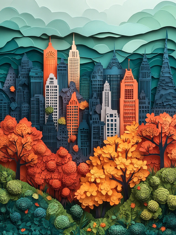 城市与自然交融