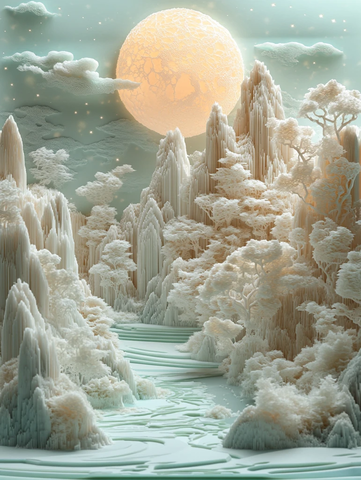 三维立体古代景观