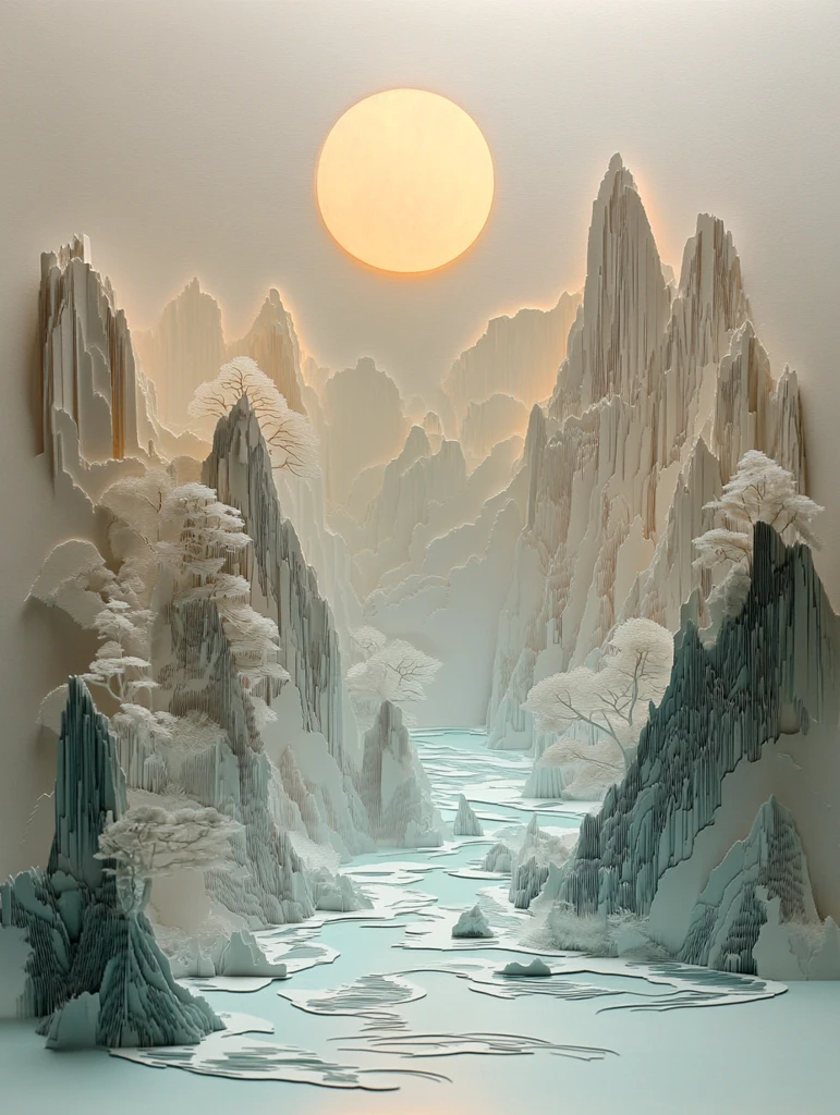 三维立体古代景观