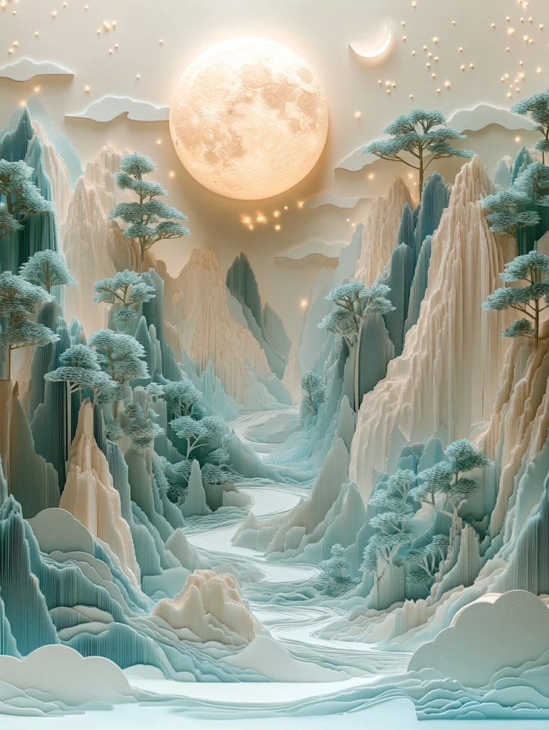 三维立体古代景观