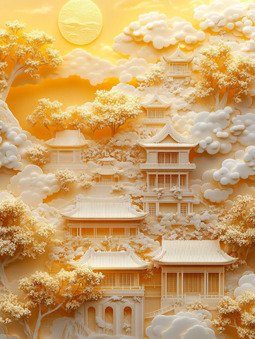 古建筑群云中月