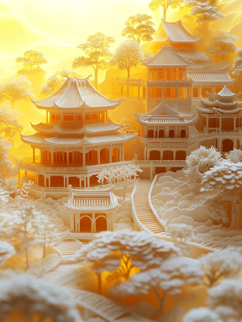 古建筑群云中月