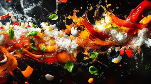 科技背景美食背景