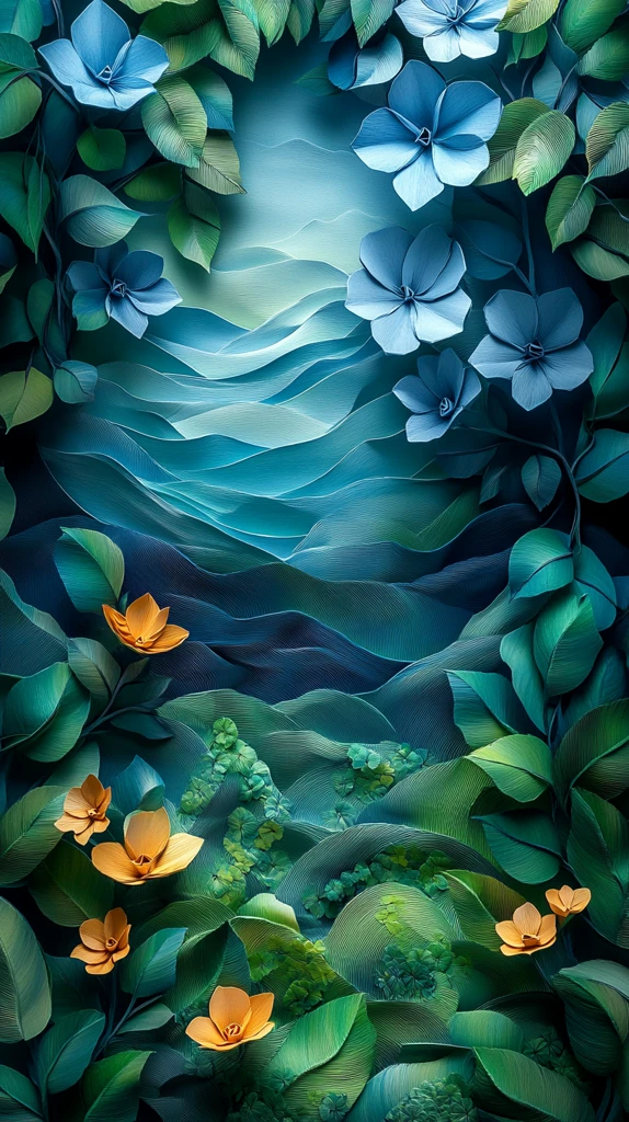 夏日纸艺多维剪纸