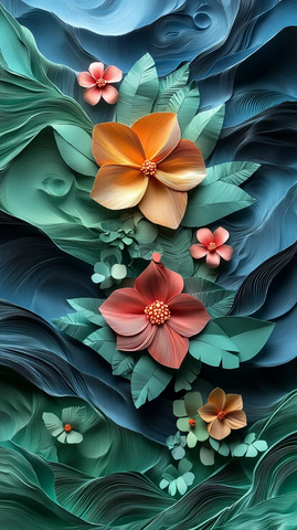 夏日纸艺多维剪纸